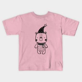 Bear in a hat Kids T-Shirt